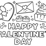 Happy Valentine's Day Coloring Pages 2025