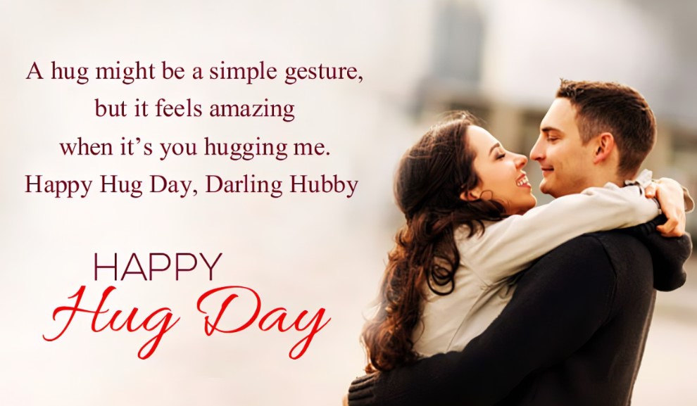 Happy hug day wishes 2025